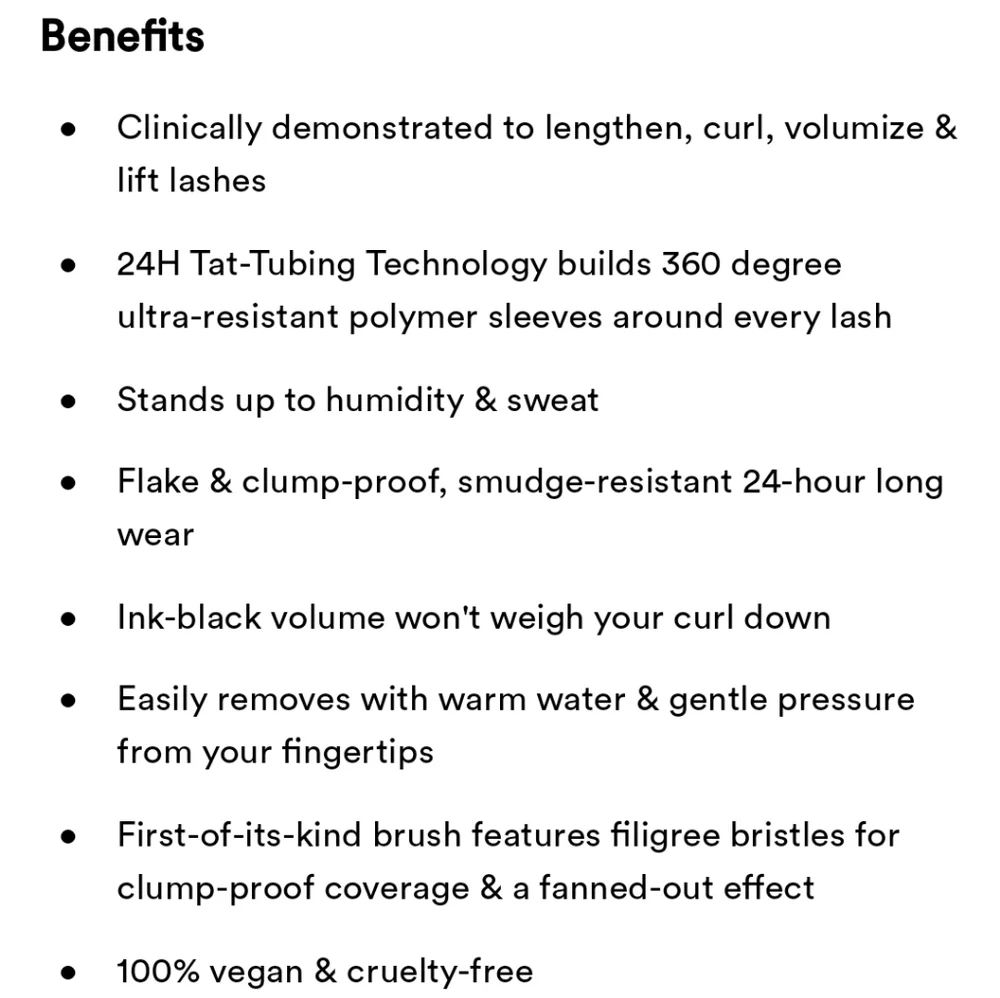 KVD FULL SLEEVE LONG + DEFINED TUBING MASCARA.
